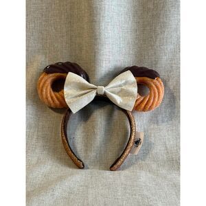 Disney Parks Churro Chocolate Snacks Ears Headband NWOT